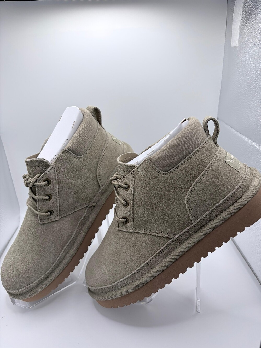 Koolaburra by UGG Advay Suede Faux Fur Ankle Boots Taupe Dune Women's Size 5 NWT